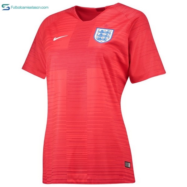 Camiseta Inglaterra 2ª Mujer 2018 Rojo